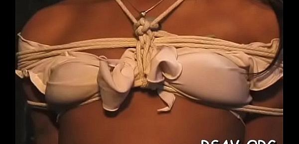  Breasty honey gets nipple-tortured in sadomasochism style scene